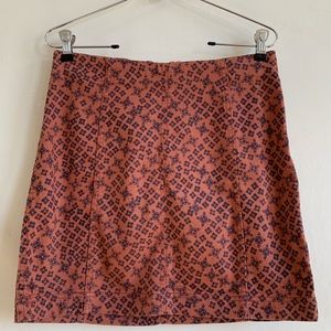 Free People Modern Femme Printed Mini Skirt 8